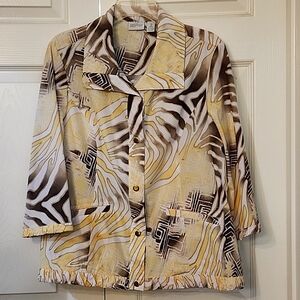 Zenergy by Chicos Jacket Size 2 (10-12)